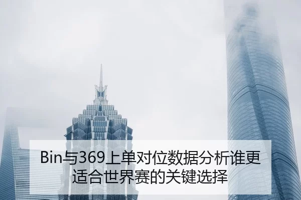 Bin与369上单对位数据分析谁更适合世界赛的关键选择