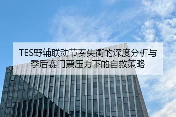 TES野辅联动节奏失衡的深度分析与季后赛门票压力下的自救策略